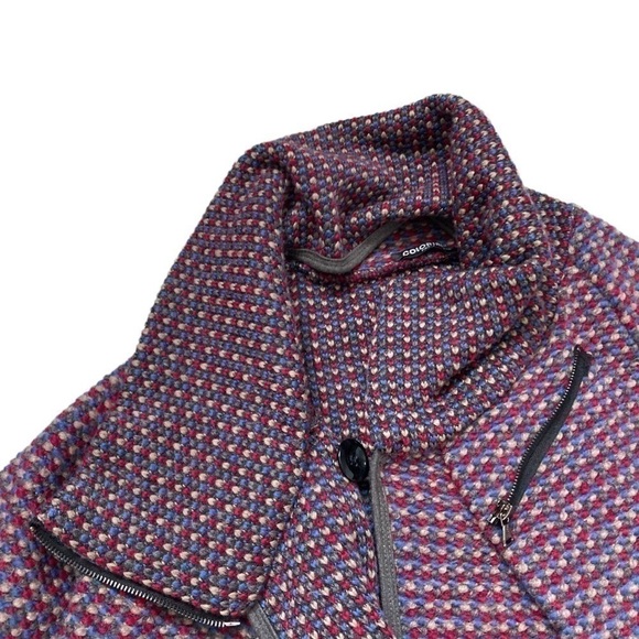 WOOL Blend Draped Oversized Tweed Laggen Look Outerwear Coat - Picture 4 of 12